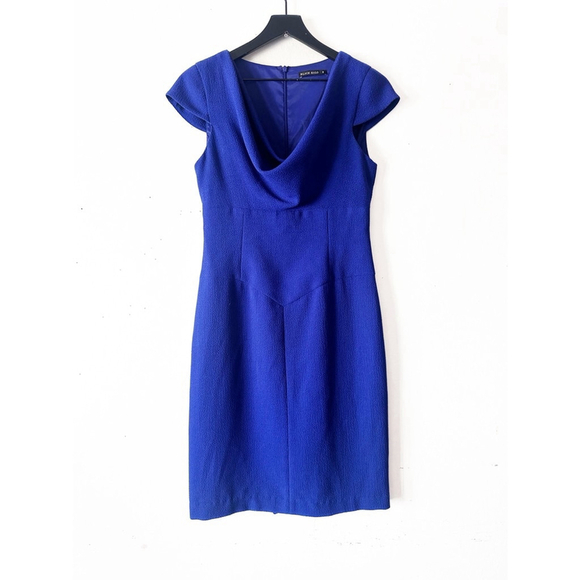 Black Halo Jackie O Blue Dress 8Holiday PartyWinter Wedding